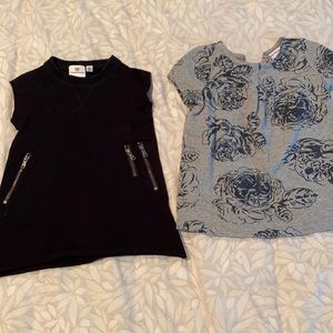 Bundle of 2 baby dresses short sleeve